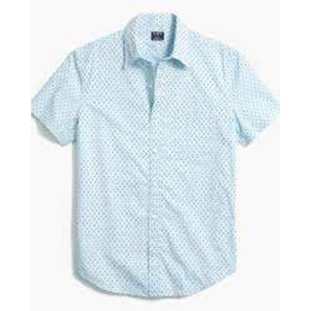 J.Crew Flex Washed Shirt Men Large Light Blue Slim Preppy Office Casual Coastal